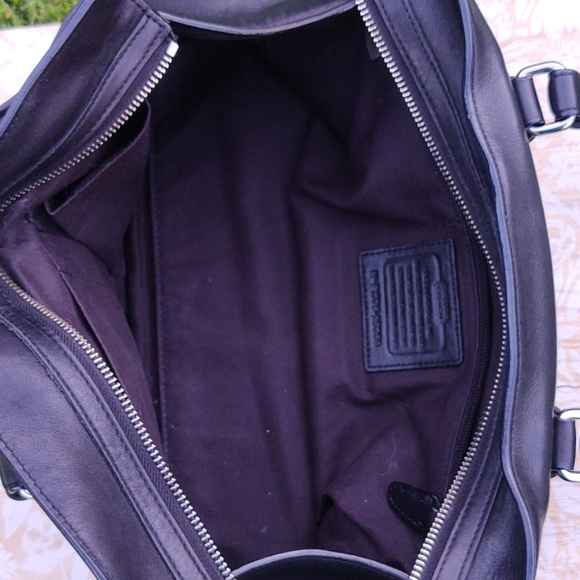 Coach Legacy Chelsea Leather Satchel Black - Picture 15 of 17